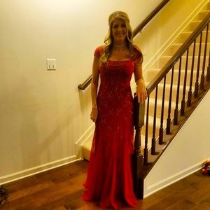 Adrianna Papell, Beaded, Sequin Ted Ball Gown